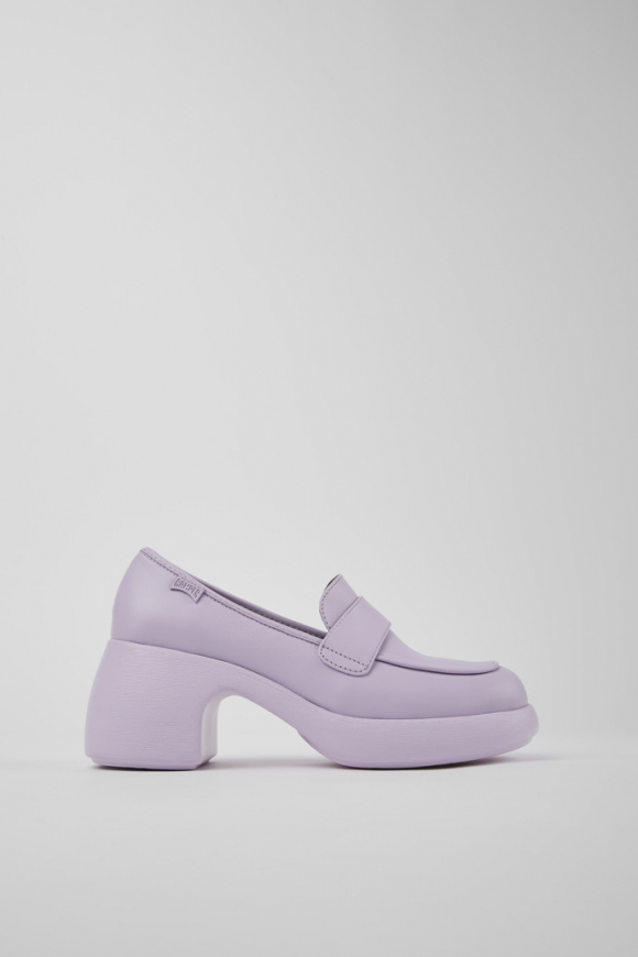 Neu Eingetroffen Camper Thelma - Grauer Lederloafer für Damen Neu Eingetroffen Camper Thelma - Grauer Lederloafer für Damen