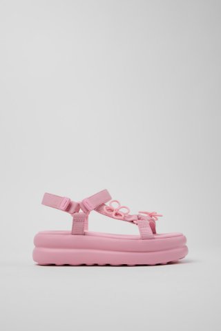 Neu Eingetroffen Camper Twins - Rosa Damen-Sandalen aus Recycling-PET. Neu Eingetroffen Camper Twins - Rosa Damen-Sandalen aus Recycling-PET.