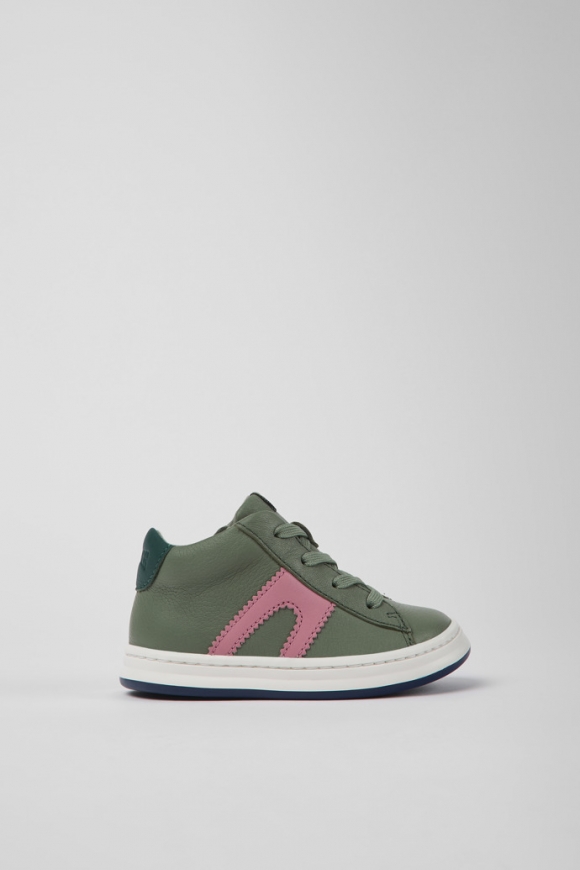 Neu Eingetroffen Camper Twins - Grüner Kindersneaker aus Leder Neu Eingetroffen Camper Twins - Grüner Kindersneaker aus Leder