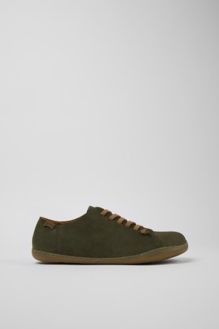 Neu Eingetroffen Camper Peu - Grüner Herrenschuh aus Nubukleder Neu Eingetroffen Camper Peu - Grüner Herrenschuh aus Nubukleder