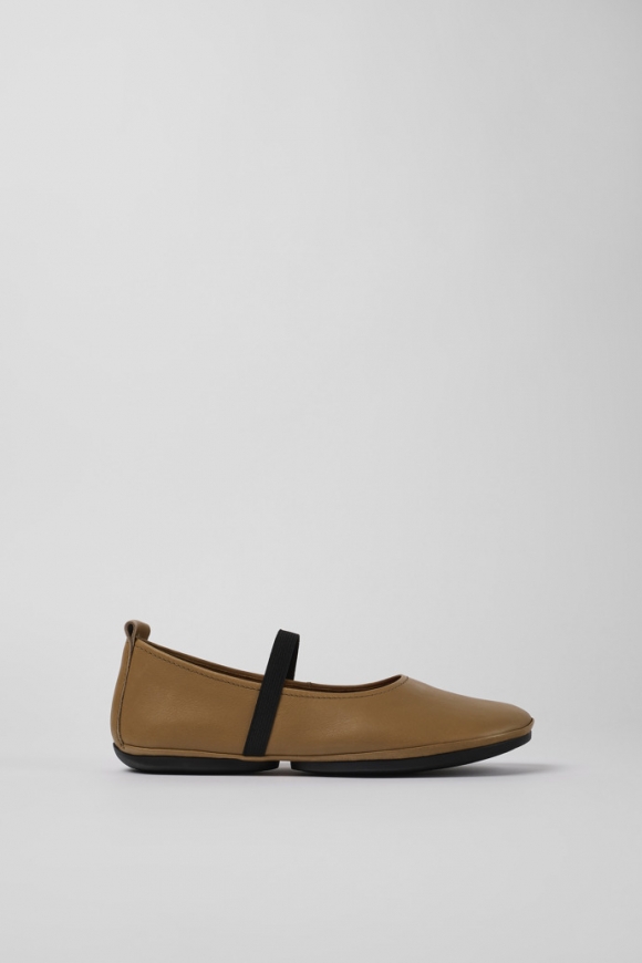 Neu Eingetroffen Camper Right - Brauner Mary Jane-Lederschuh für Damen Neu Eingetroffen Camper Right - Brauner Mary Jane-Lederschuh für Damen