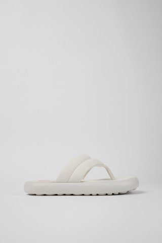 Neu Eingetroffen Camper Pelotas Flota - Weiße Damenflipflops aus Leder