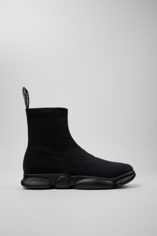 Neu Eingetroffen Camper Karst - Schwarzer Mid-Boot aus TENCEL™ Lyocell™ und recyceltem PET für Herren.