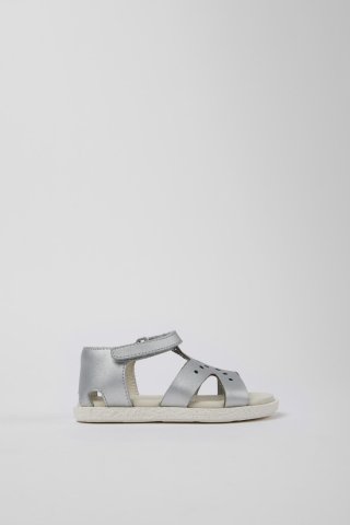 Neu Eingetroffen Camper Twins - Graue Ledersandalen Neu Eingetroffen Camper Twins - Graue Ledersandalen