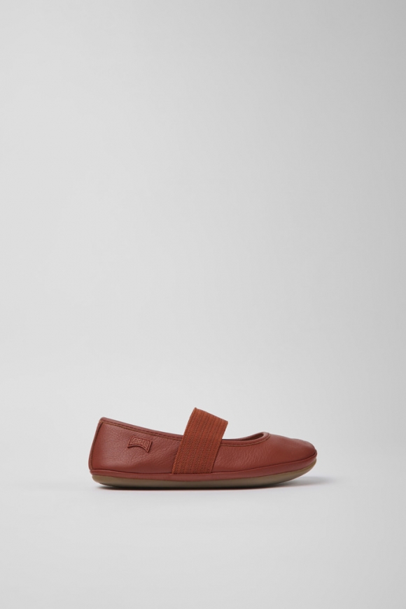 Neu Eingetroffen Camper Right - Roter Kinderballerina aus Leder