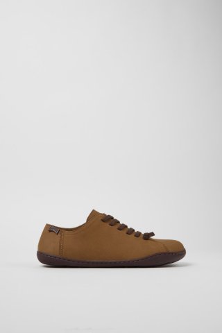 Neu Eingetroffen Camper Peu - Brauner Damenschuh aus Leder und PET. Neu Eingetroffen Camper Peu - Brauner Damenschuh aus Leder und PET.