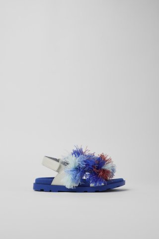 Neu Eingetroffen Camper Twins - Weiße Ledersandalen