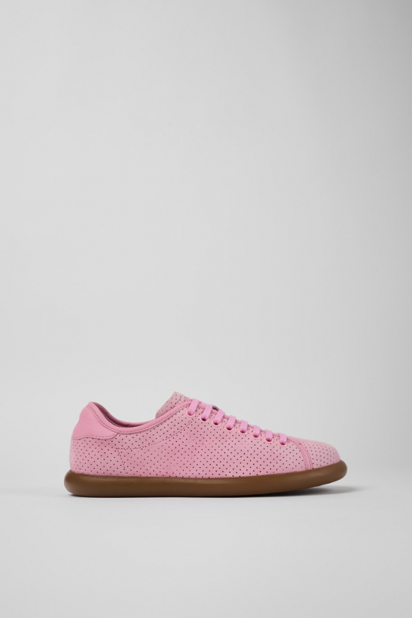 Neu Eingetroffen Camper Pelotas Soller - Rosafarbener Damensneaker aus Nubukleder/Leder Neu Eingetroffen Camper Pelotas Soller - Rosafarbener Damensneaker aus Nubukleder/Leder