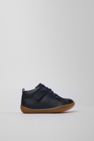 Neu Eingetroffen Camper Peu - Blaue Kinderstiefelette aus Leder.