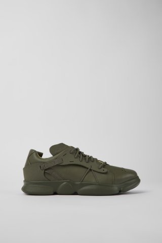 Neu Eingetroffen Camper Karst - Grüner Herrensneaker aus Textil und Leder Neu Eingetroffen Camper Karst - Grüner Herrensneaker aus Textil und Leder