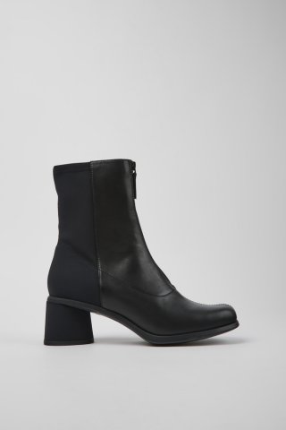 Neu Eingetroffen Camper Kiara - Schwarzer Damenstiefel aus Leder und Recycling-PET