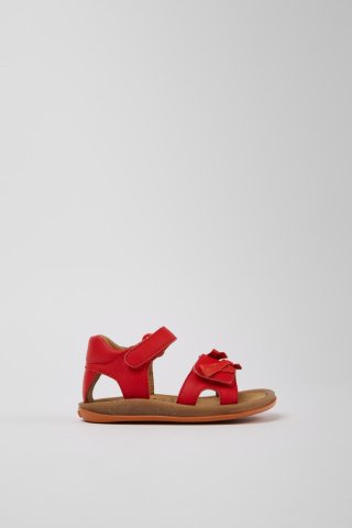 Neu Eingetroffen Camper Twins - Rote Kindersandale aus Leder.
