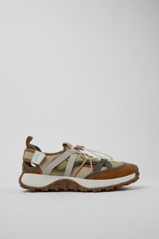 Neu Eingetroffen Camper Twins - Mehrfarbiger Herrensneaker aus Recycling-PET und Nubukleder.