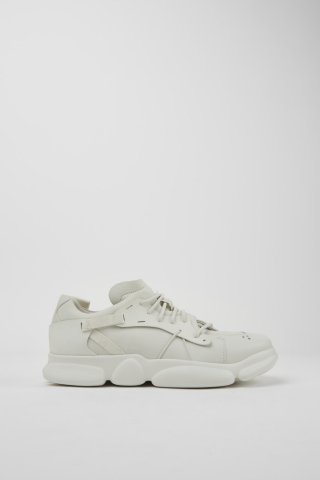 Neu Eingetroffen Camper Karst - Weißer Herrensneaker aus ungefärbtem Leder Neu Eingetroffen Camper Karst - Weißer Herrensneaker aus ungefärbtem Leder