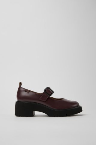 Neu Eingetroffen Camper Milah - Weinroter Lederschuh für Damen. Neu Eingetroffen Camper Milah - Weinroter Lederschuh für Damen.