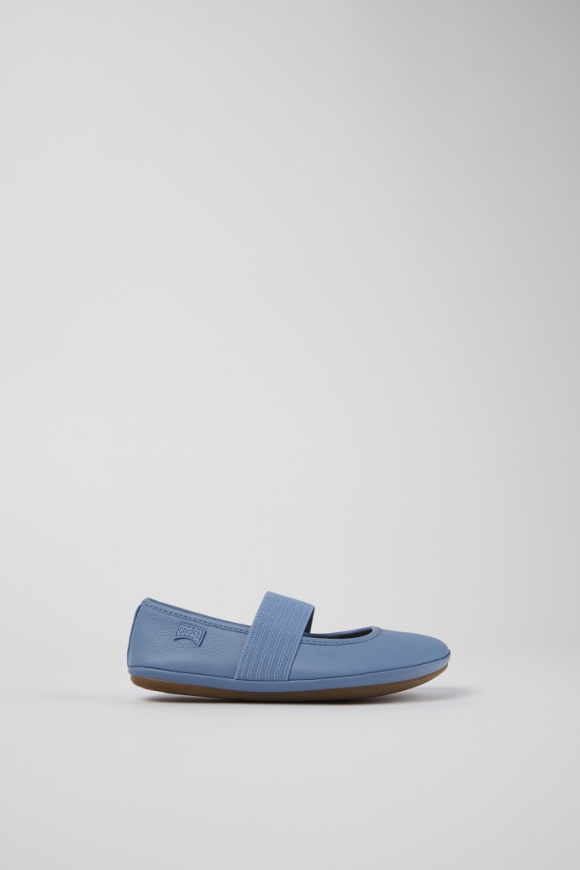 Neu Eingetroffen Camper Right - Blaue Lederballerinas Neu Eingetroffen Camper Right - Blaue Lederballerinas