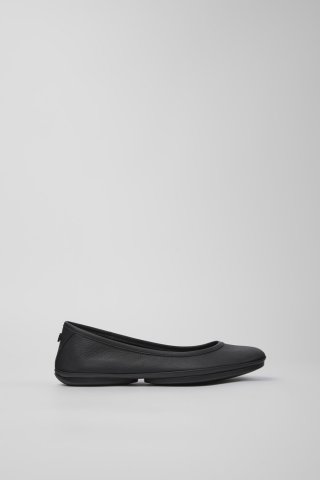 Neu Eingetroffen Camper Right - Schwarze Lederballerinas für Damen