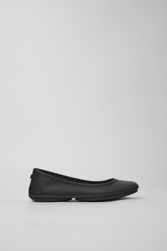 Neu Eingetroffen Camper Right - Schwarze Lederballerinas für Damen Neu Eingetroffen Camper Right - Schwarze Lederballerinas für Damen