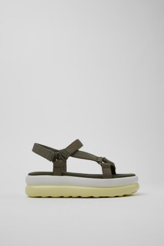 Neu Eingetroffen Camper Pelotas Flota Up - Grüne Sandalen aus Recycling-PET für Damen. Neu Eingetroffen Camper Pelotas Flota Up - Grüne Sandalen aus Recycling-PET für Damen.