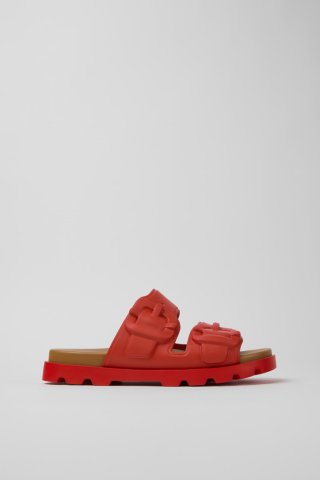 Neu Eingetroffen Camper Brutus Sandal - Rote Sandalen aus Synthetik für Herren.