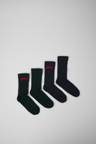 Neu Eingetroffen Camper SOX - Graue und blaue Socken aus Merinowolle