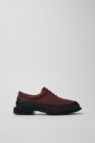 Neu Eingetroffen Camper Pix - Weinroter Schuh aus Nubukleder und Leder für Damen. Neu Eingetroffen Camper Pix - Weinroter Schuh aus Nubukleder und Leder für Damen.
