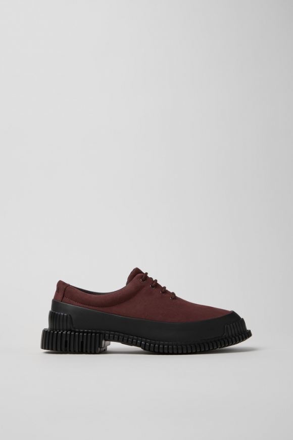 Neu Eingetroffen Camper Pix - Weinroter Schuh aus Nubukleder und Leder für Damen. Neu Eingetroffen Camper Pix - Weinroter Schuh aus Nubukleder und Leder für Damen.