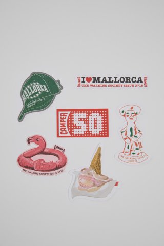 Neu Eingetroffen Camper The Walking Society Mallorca Stickers - 6er-Pack Sticker