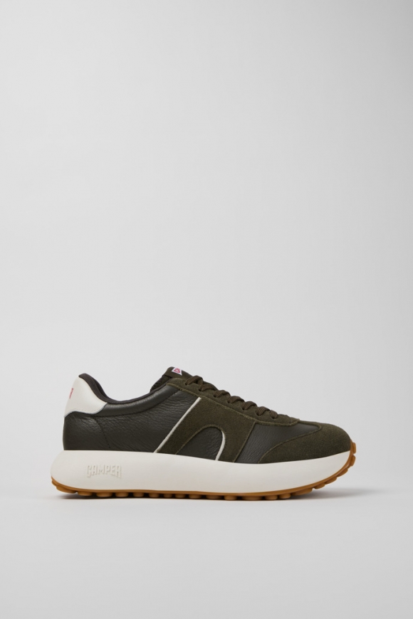Neu Eingetroffen Camper Pelotas Athens - Mehrfarbiger Herrensneaker aus Leder und Nubukleder.