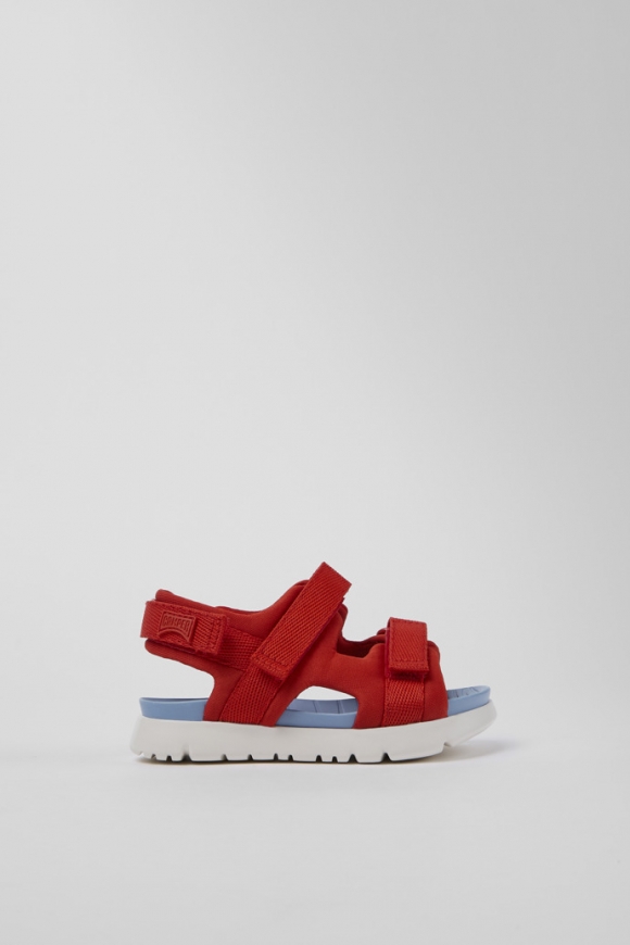 Neu Eingetroffen Camper Oruga - Rote Textilsandalen Neu Eingetroffen Camper Oruga - Rote Textilsandalen