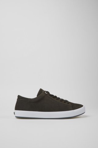 Neu Eingetroffen Camper Andratx - Grauer Herrensneaker aus Nubukleder