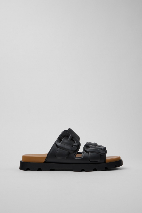 Neu Eingetroffen Camper Brutus Sandal - Schwarze Herrensandale aus Synthetik.