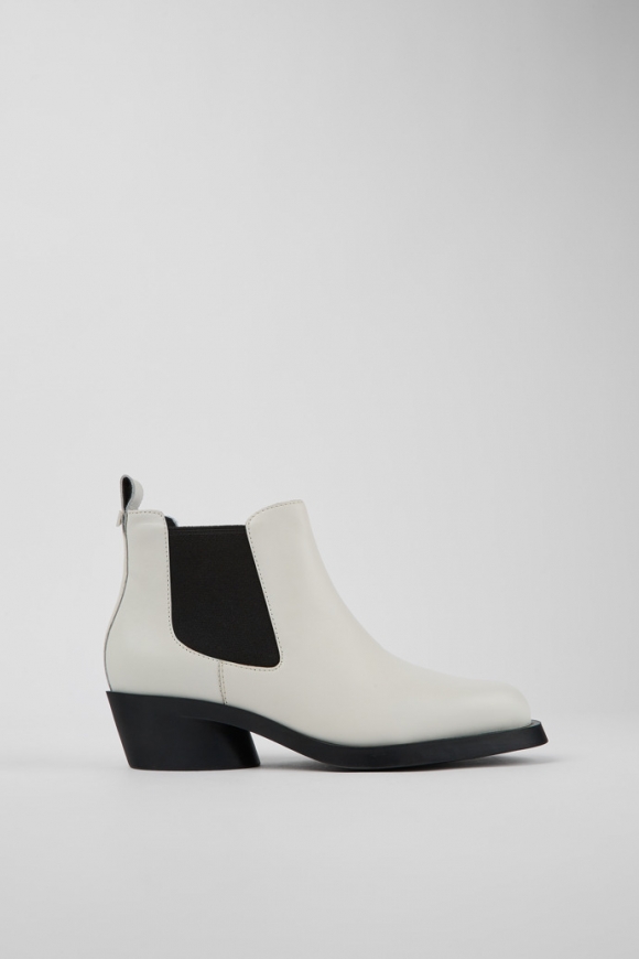 Neu Eingetroffen Camper Bonnie - Weiße Chelseastiefel aus Leder für Damen Neu Eingetroffen Camper Bonnie - Weiße Chelseastiefel aus Leder für Damen