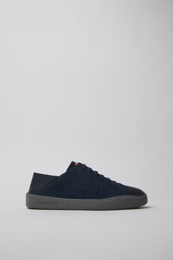 Neu Eingetroffen Camper Twins - Blauer Herrenschuh aus Nubukleder und Leder.