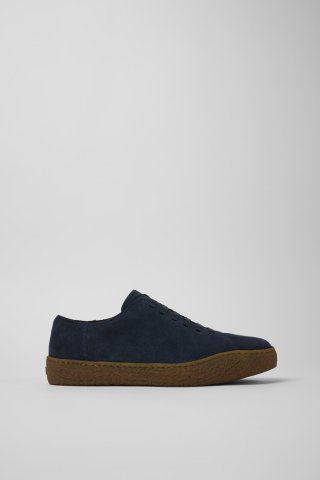 Neu Eingetroffen Camper Peu Terreno - Blauer Herrenschuh aus Nubukleder.