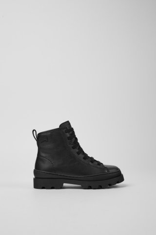 Neu Eingetroffen Camper Brutus - Schwarze Lederstiefelette für Kinder.