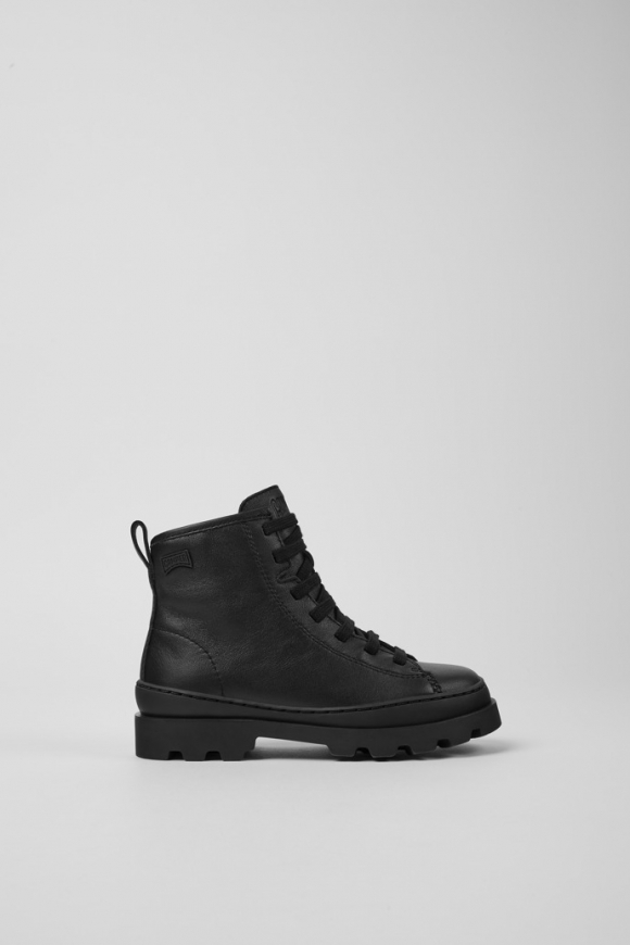 Neu Eingetroffen Camper Brutus - Schwarze Lederstiefelette für Kinder. Neu Eingetroffen Camper Brutus - Schwarze Lederstiefelette für Kinder.