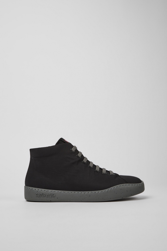 Neu Eingetroffen Camper Peu Touring - Schwarzer High-Top-Sneaker aus Textil für Herren. Neu Eingetroffen Camper Peu Touring - Schwarzer High-Top-Sneaker aus Textil für Herren.