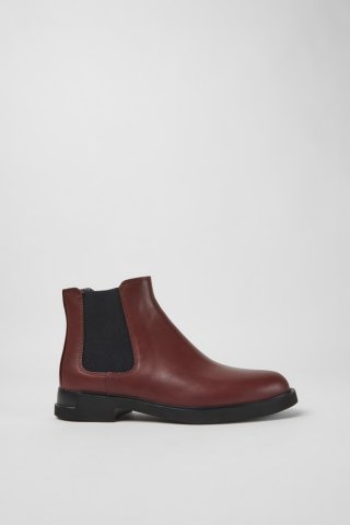 Neu Eingetroffen Camper Iman - Weinrote Lederstiefelette Neu Eingetroffen Camper Iman - Weinrote Lederstiefelette