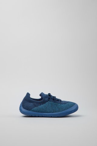 Neu Eingetroffen Camper Peu - Blauer Kindersneaker aus Strick.