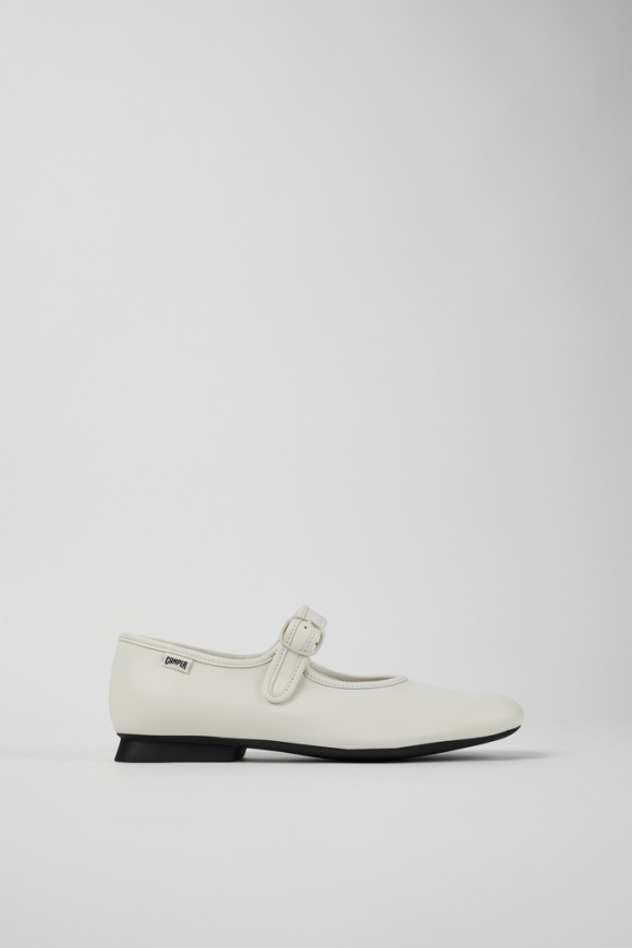 Neu Eingetroffen Camper Casi Myra - Weißer Frauenschuh aus Leder.