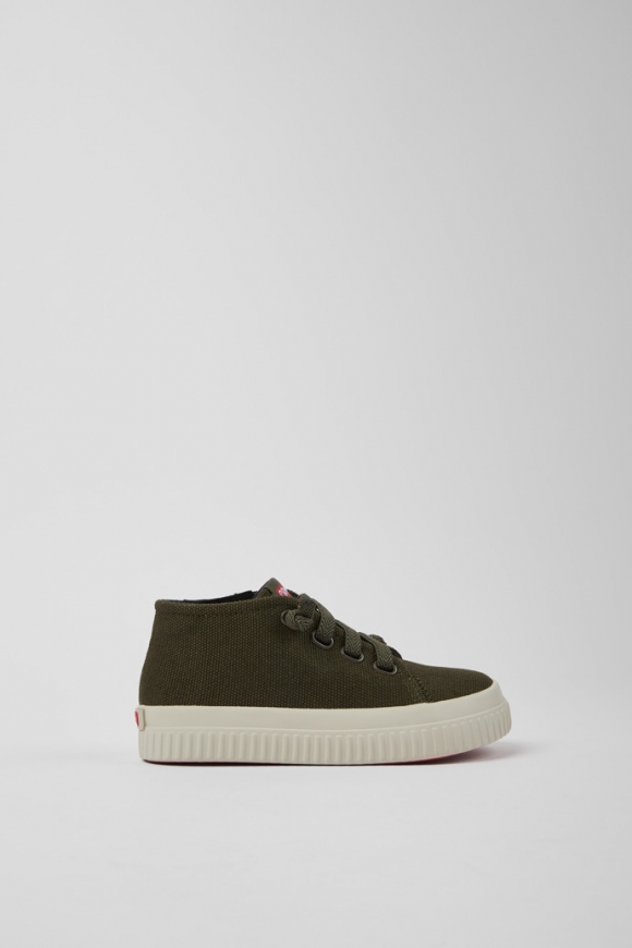 Neu Eingetroffen Camper Peu Roda - Grüner Kindersneaker aus Textil Neu Eingetroffen Camper Peu Roda - Grüner Kindersneaker aus Textil