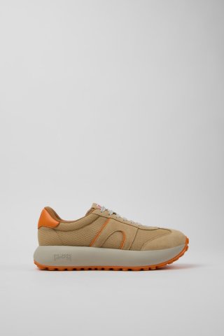 Neu Eingetroffen Camper Pelotas Athens - Mehrfarbiger Damensneaker aus recyceltem PET und Nubukleder.