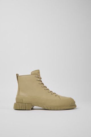 Neu Eingetroffen Camper Pix - Beige Damenstiefelette aus Leder