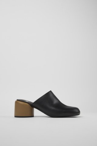 Neu Eingetroffen Camper Twins - Schwarze Lederclogs für Damen