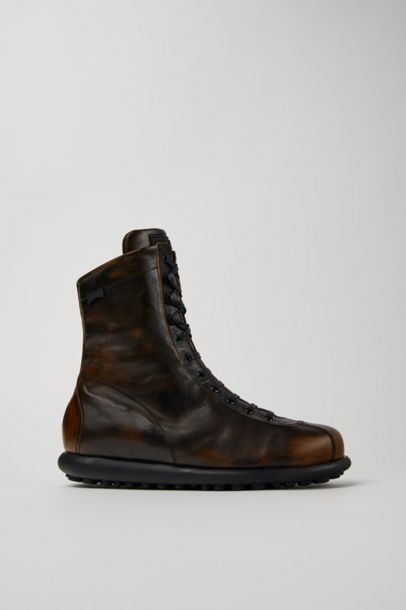 Neu Eingetroffen Camper Pelotas - Schwarzbraune Herrenstiefel aus Leder