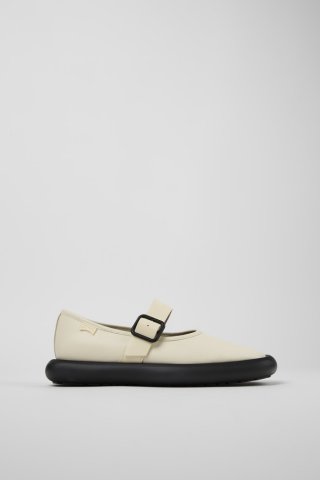 Neu Eingetroffen Camper Onda - Weiße Mary Jane-Lederschuhe für Damen