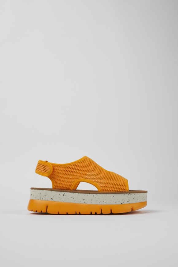 Neu Eingetroffen Camper Oruga Up - Orange Damensandalen aus Textil Neu Eingetroffen Camper Oruga Up - Orange Damensandalen aus Textil