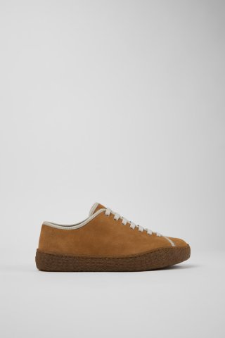 Neu Eingetroffen Camper Peu Terreno - Brauner und grauer Damenschuh aus Nubukleder und Leder. Neu Eingetroffen Camper Peu Terreno - Brauner und grauer Damenschuh aus Nubukleder und Leder.