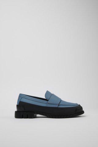 Neu Eingetroffen Camper Pix - Grauer und schwarzer Lederloafer für Damen